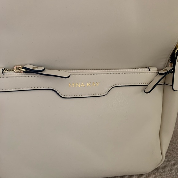 Mina Kay winter white diaper bag backpack.  NWOT - Picture 3 of 8